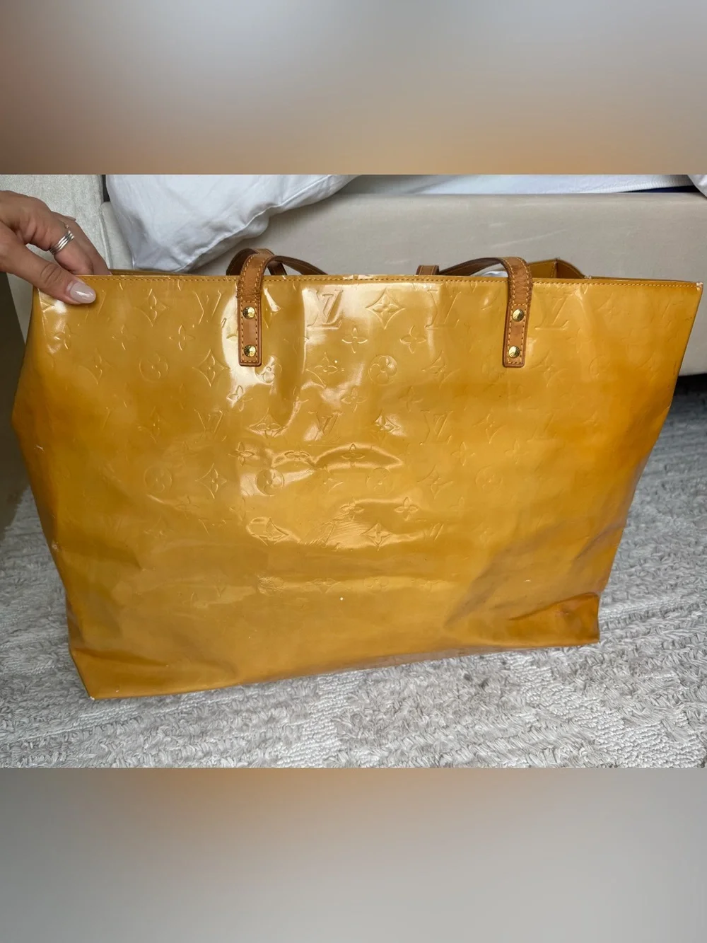 Louis Vuitton Large Houston Vernis Monogram Tote